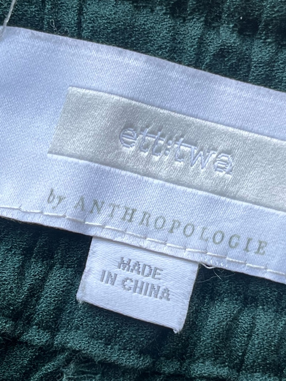 Anthropologie Wide-Leg High-Waist Button Front Pants in Deep Teal - Picture 4 of 13